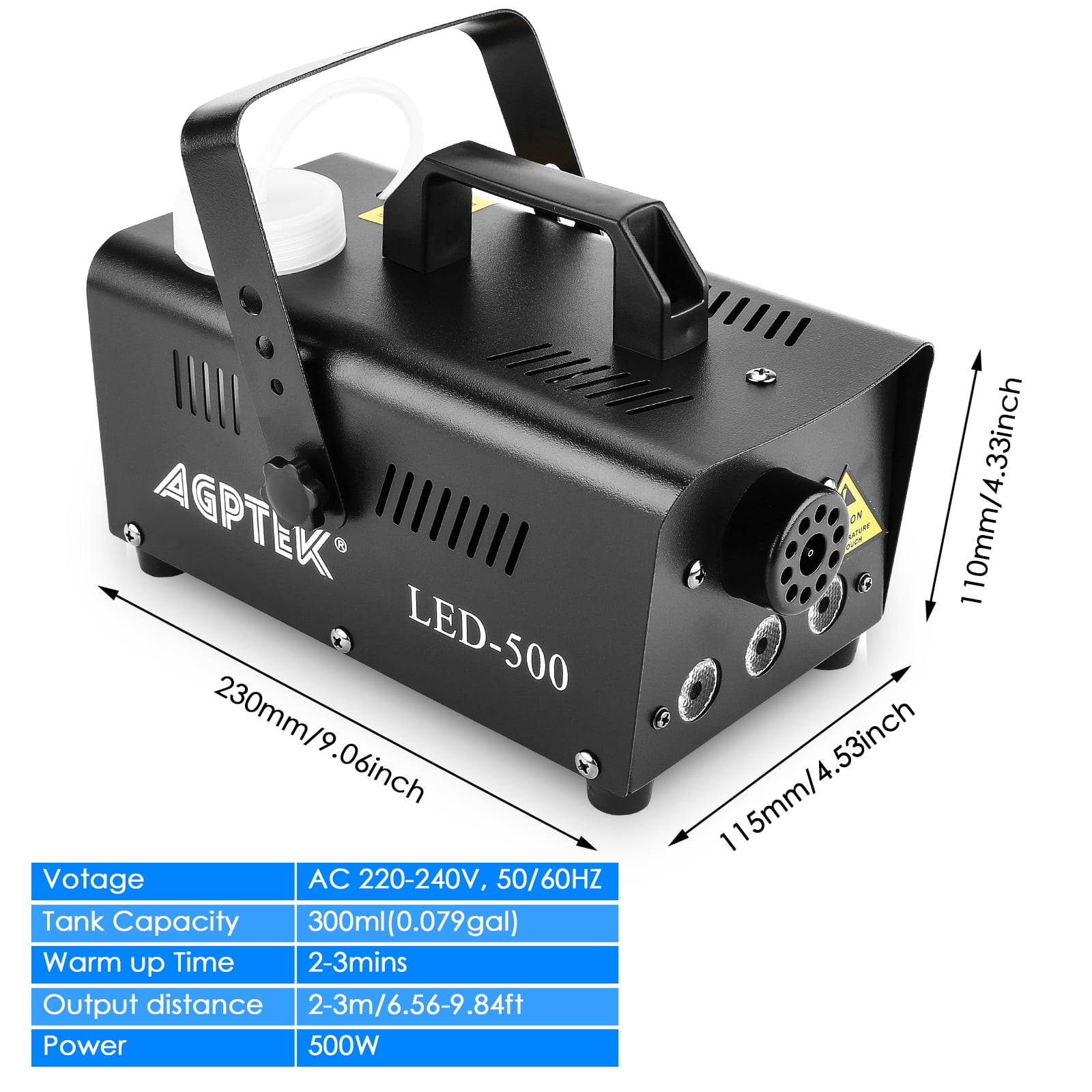 Fog Machine LED RGB Fogger Smoke Maker Party Halloween with Remote Controller