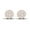 Rose, variant on Round Diamond Flower Cluster Stud Earrings – 14K Yellow Gold Plated Sterling Silver, Screw Back, Brilliant Cut – Gift for Men & Women