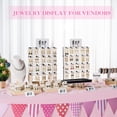 thumbnail image 3 of Sfugno Earring Display Stands for Selling, Wood Jewelry Display with 20 Removable Hooks,Earring Rack Holder Stand for Earring Cards,Black, 3 of 7