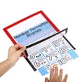 thumbnail image 4 of Unique Bargains A4 Magnetic Sign Holder, 4 Pack Magnetic Display Frame Self-Adhesive Picture Frame for Refrigerator, Light Blue, 4 of 7