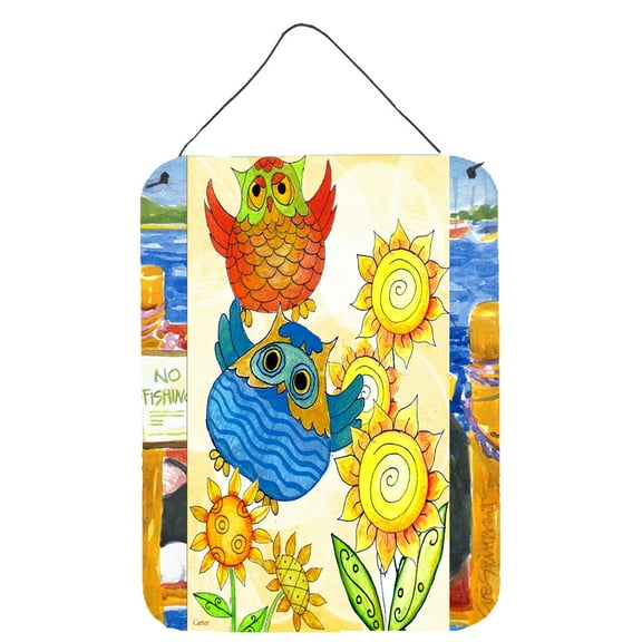 Carolines Treasures PJC1033DS1216 Celebrate Owl Wall or Door Hanging Prints 12x16 multicolor