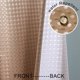 thumbnail image 4 of Cortina De Ducha Marrón Para Hombres Con Ganchos Tejido Gofre Impermeable Tela Texturizada Ombre Western Hermosas Cortinas De Ducha Para Baño Cabina Baño Espresso Chocolate Marrón Tono 72 Pulgadas, 4 of 5