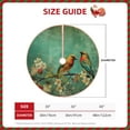 thumbnail image 2 of Lukts Retro Birds Print Color Life Christmas Tree Skirt, Winter Holiday Tree Mat Decoration ,Can be Used as A Shawl-, 2 of 6