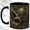 Black, variant on Eagle Mountain Landscape Coffee Mug, Rustic Wildlife Mug, Ceramic 11 oz