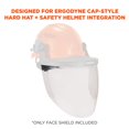 thumbnail image 2 of Ergodyne Clear Face Shield Replacement For Cap-Style Hard Hat And Safety Helmet, 2 of 6