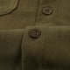 thumbnail image 5 of Ceisia Men's Relaxed Fit Corduroy Short Sleeve Turndown Collar Shirt with Dual Chest Pockets Army Green S Gifts, 5 of 8
