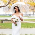 thumbnail image 3 of Weddingstar Large Clear Plastic Bubble Wedding Umbrella, 3 of 5