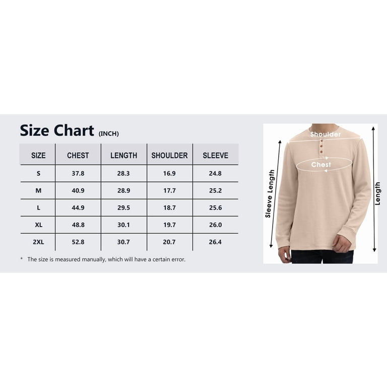 GIRUNS Men's Long Sleeve Waffle Henley photo 6