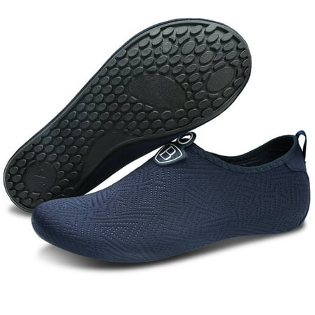 Barerun Water Sports Shoes Barefoot Quick-Dry Aqua Yoga Socks Slip-on for Men Women Darkblue 6.5-7.5 Women 5-6 Men