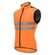 thumbnail image 2 of Chaleco reflectante de ciclismo para correr, acampar, seguridad, sin mangas, alta visibilidad Naranja xl, 2 of 9