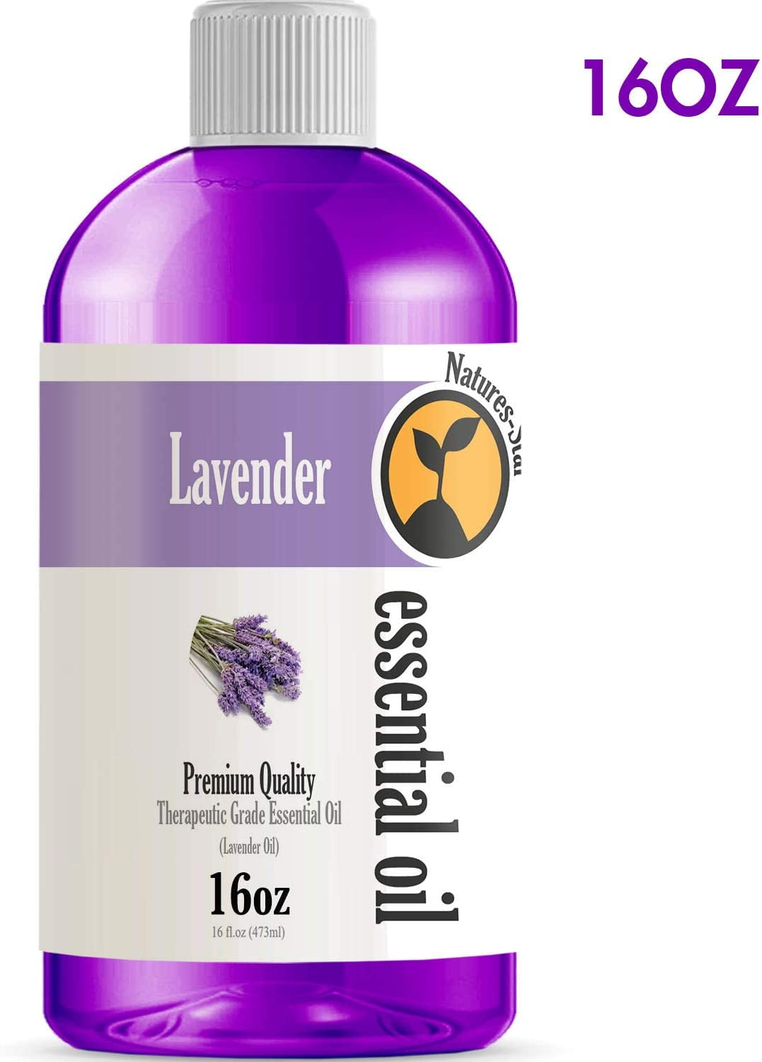 16oz Bulk Size Lavender Essential Oil (16 Ounce Bottle) Therapeutic