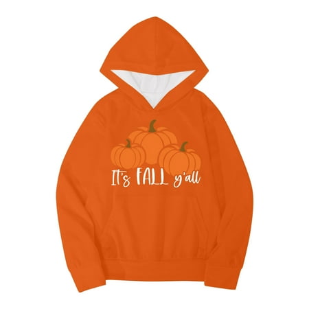 

Girls Hoodies Hoodies for Girls Youths Girls Pumpkins Letters Prints Hoodie With Pocket Casual Pullover Girls Sweatshirts Boys Toddler Kids Little Girl s Long Sleeve Sweatshirts Tops