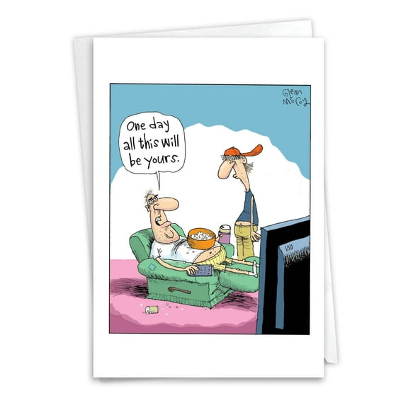 C1529FDG Funny Father's Day Greeting Card 'All Will Be Yours Father'S Day ' with Envelope by NobleWorks