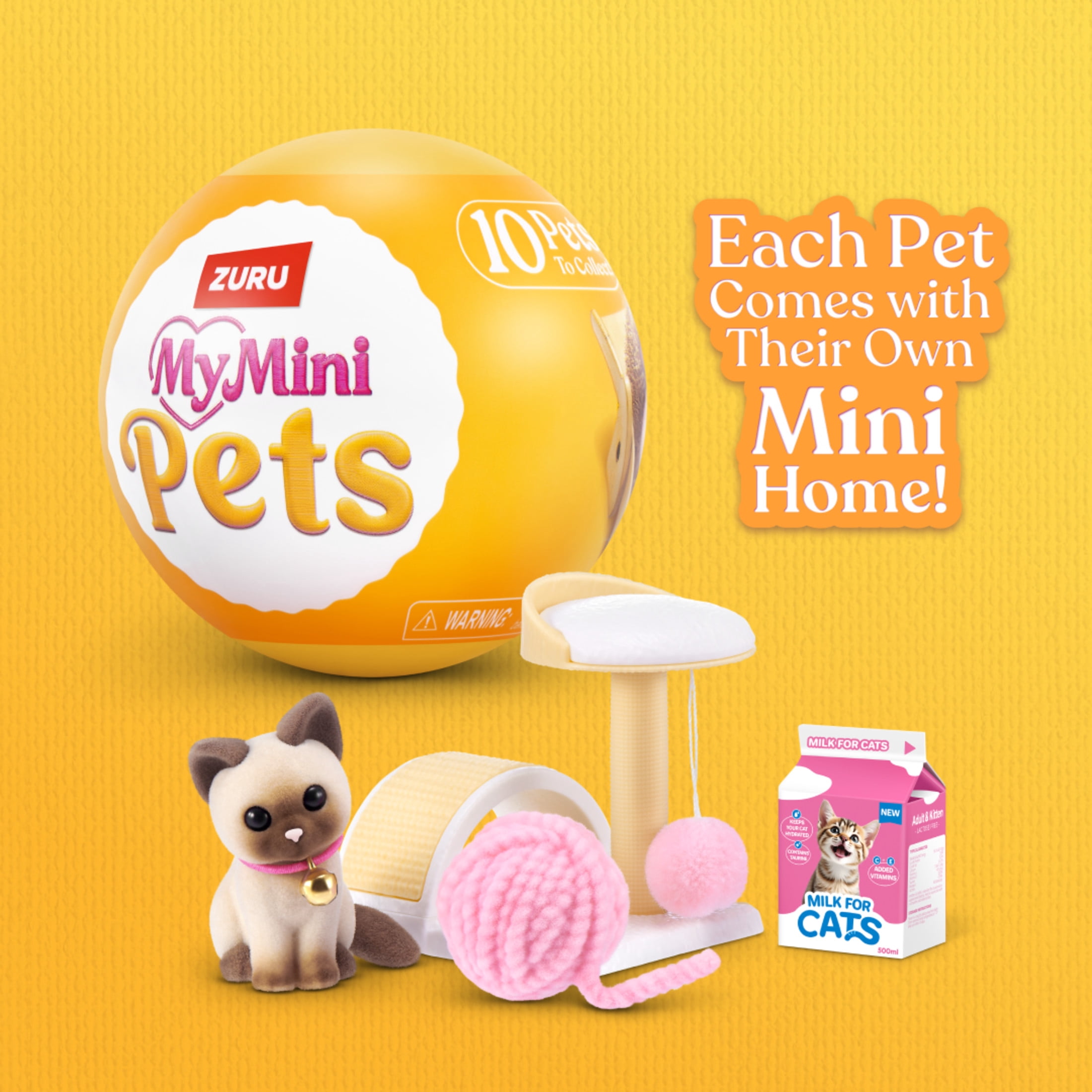My Mini Pet Series 1 Mystery Capsule by ZURU - Collectible Surprise Unbox Pet Doll with Accessories for Kids Ages 3+