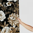 thumbnail image 3 of BCIIG Black White Peony Shower Curtain Vintage Gold Leaves Flower Rustic Retro Boho Floral Botanical Bathroom Decor Waterproof Fabric with Hooks, 3 of 6