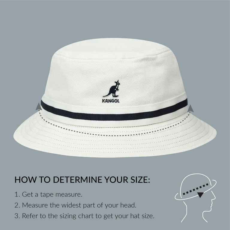 ハット Kangra Hats White Kangol Stripe Lahinch White, Medium - Walmart.com