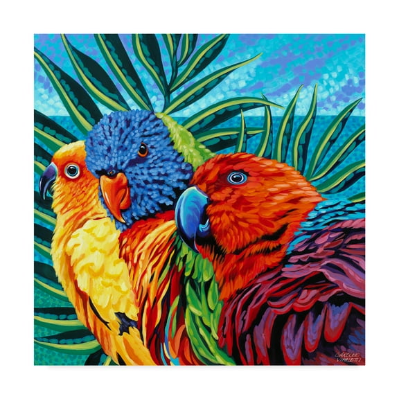Trademark Fine Art 'Birds in Paradise I' Canvas Art by Carolee Vitaletti