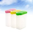 thumbnail image 3 of EeaseMX 3 botes de condimentos transparentes creativos de 250 ml para cocina, especiero cilíndrico, con 2 tapas, pimentero y caja., 3 of 7