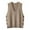 Khaki, variant on Ediodpoh Retro V Neck Knitted Vest for Women for Spring and Autumn Solid Color Casual Sweater Vest Sweater Vest Women Khaki
