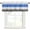 Blue, Royal Blue, White, variant on Valances for Windows, Burnt Orange Ombre Light Filtering Window Treatment Valances for Living Room/Bedroom, Modern Gradient Abstract Aesthetics Art 42"x 12" Rod Pocket Kitchen Curtains