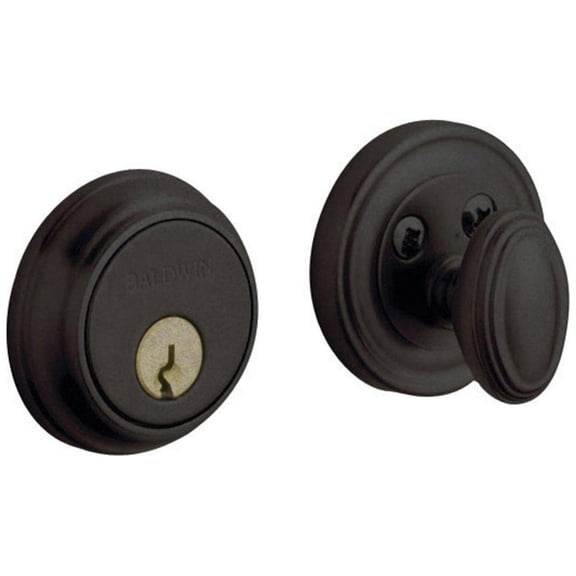 Open Box Baldwin 8031 Traditional Solid Brass Single Cylinder Keyed Entry Deadbolt From The Estate