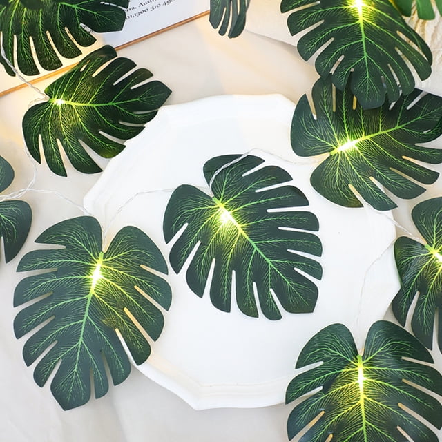 Cadena de luces LED Bearachild ABS con hojas de tortuga realistas 3 m 20 bombillas