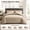 Beige, variant on Full Size 7-Piece Comforter Set - Down Alternative Bed in a Bag with Sheets, Pillowcases, Shams, Reversible Soft Duvet Insert, Burnt Orange