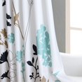 thumbnail image 5 of Fabric Floral Shower Curtain, Orange and Gray Weeping Flower Shower Curtains for Bathroom, Modern White Bathroom Curtains, 72" W x 72" H, 5 of 6