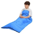 thumbnail image 3 of Croosse Sleeping Bag for Kids Adult - Lightweight Waterproof Backpacking Sleeping Bag for Camping-2lb-Blue, 3 of 8