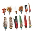 thumbnail image 3 of perfeclan Hat Feathers Assorted Feather Packs Accessories for Fedora, Cowboy, Trilby Hats and Decorate Costume, Hair Ornament, Earrings D, 3 of 9