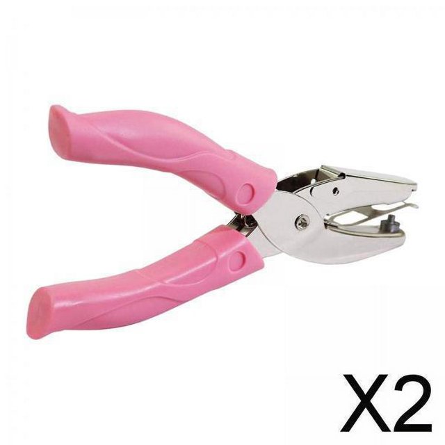 2 alicates de corte de papel Soledad herramienta de perforación metal rosa 3mm 2 piezas
