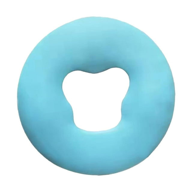 Oreiller de Massage Doux pour le Visage Relaxant Lavable pour SPA Coussin de Massage Cols Blancs Bleu