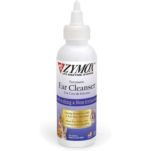 Zymox Enzymatic Ear Cleanser for Cats and Kittens 4 oz.
