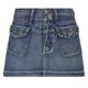 thumbnail image 5 of (Video disponible) Falda vaquera azul S Moda femenina Estilo callejero de chica caliente Retro lavado Cintura baja Bolsillo Taladro con tachuelas Taladro caliente Cintura con doble botón Falda azul a, 5 of 8