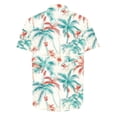 thumbnail image 5 of ZCFZJW Men's Hawaiian Shirt Big and Tall Regular Fit Casual Summer Short Sleeve Floral Button Down Shirts Tropical Holiday Beach T-Shirts Tops Multicolor#02 XXXL, 5 of 6