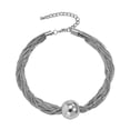 thumbnail image 4 of KLKCMS Collier Cadeaux Chaîne Unique en Résine et Fer Collier Ras du Cou pour Fête Blanc K, 4 of 9
