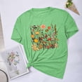 thumbnail image 1 of Fiudx Ropa de Mujer Blusas con Estampado de Flores para Mujer Top de Manga Corta con Cuello Redondo, 1 of 4