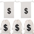 thumbnail image 1 of Miangastore Drawstring Jewelry Pouch White Canvas 5Pcs 11.79X7.47X0.39in, 1 of 9