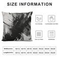 thumbnail image 5 of ARISTURING Decorative Throw Pillow Covers Black White Painted Dirty Texture Grunge Abstract Spot Stroke Textures Deep with Marbling Artwork Square Pillow Covers for Couch Sofa Home Decor, 5 of 5