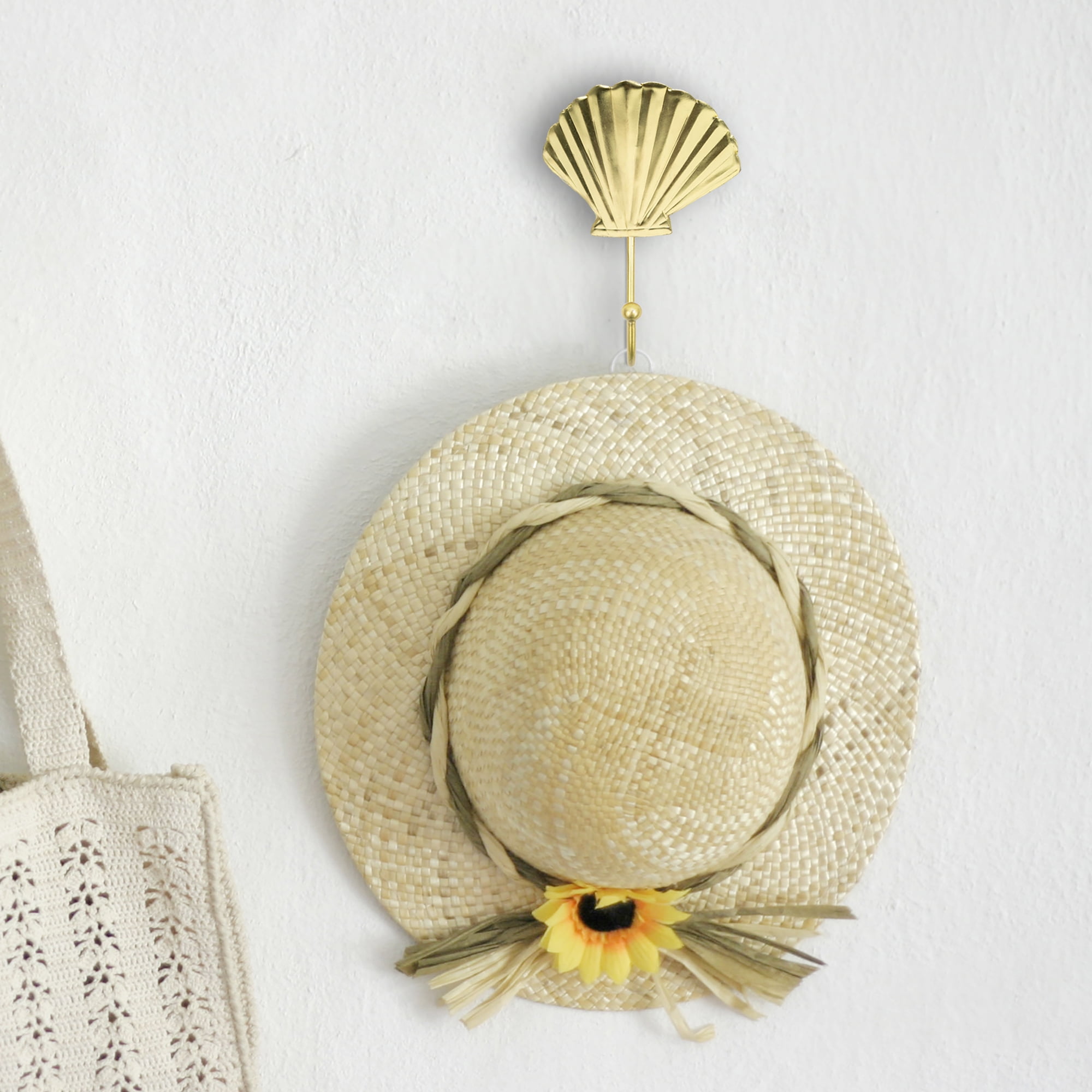 Mainstays Gold Seashell Decorative Wall Hook
