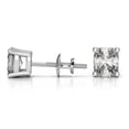 thumbnail image 3 of 1.00 Carat D/VVS1 Cushion Cut Colorless Genuine Moissanite Stud Earrings for women Solid 950 Platinum Push Back Studs Earring, 3 of 5