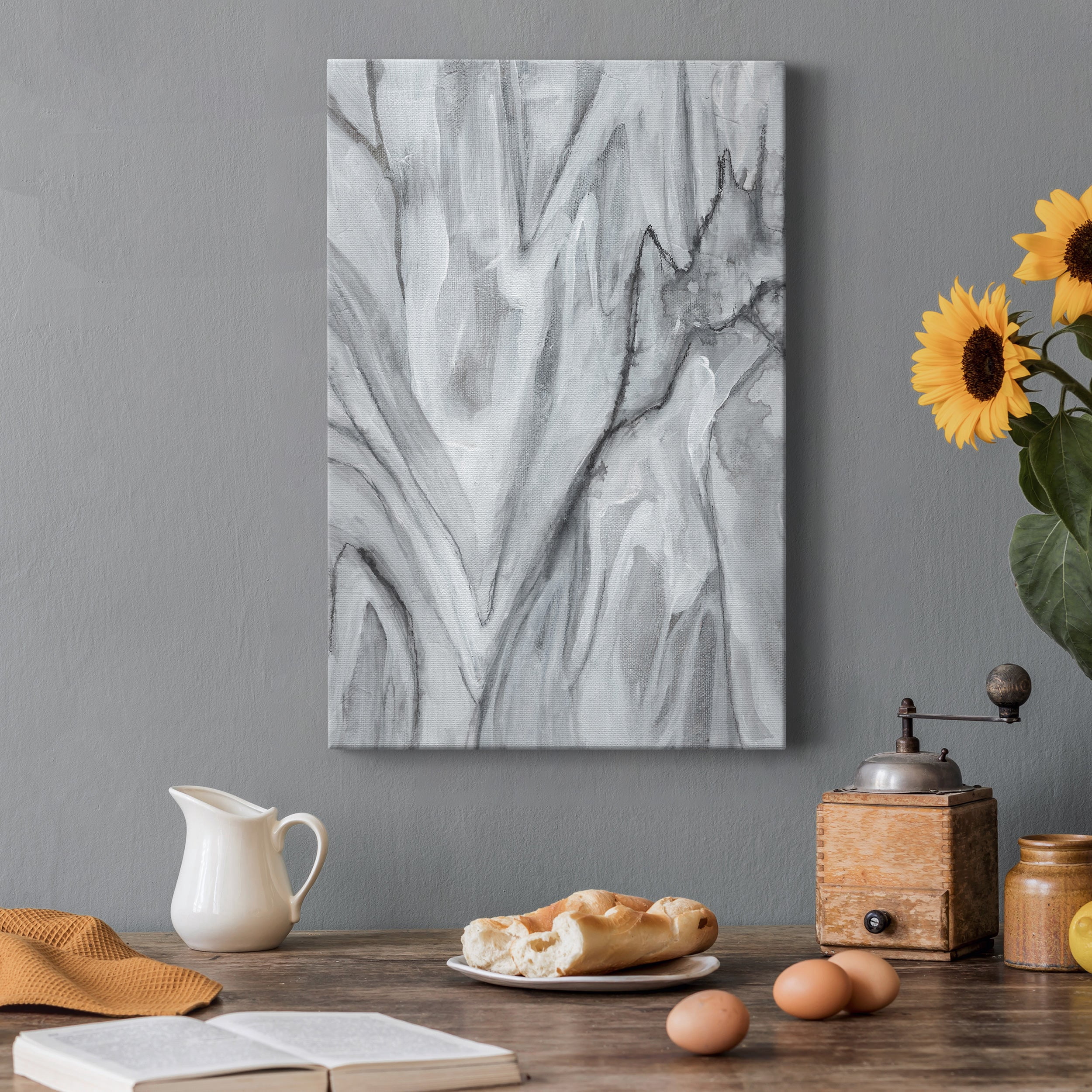 Marbled White II Premium Gallery Wrapped Canvas - Ready to Hang