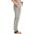 thumbnail image 2 of Just Love Women Pajama Pants Sleepwear (Grey Plaid Jogger, 2X), 2 of 3