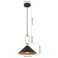 thumbnail image 2 of Industrial Chandelier 3-Light Kitchen Pendant Ceiling Lighting Fixture Without Bulb Hanging Lamp 60W, 2 of 20