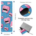 thumbnail image 4 of Tiny Teeth Yoga Towel with Storage Bag, 72.8"x26.8", Suitable for Yoga, Pilates, Fitness, Gym Towels, 4 of 6