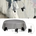 thumbnail image 2 of K1200gt C400x Universal Motorcycle Windshield Extension Adjustable Spoiler Deflector Fit For Bmw R1200rt R1200rs R1250rt R1250rsLarge Transparent, 2 of 5
