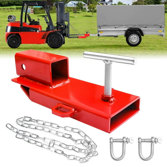 Enganche para montacargas y remolque BESTZHEYU, 2 pulgadas, 3000 libras, rojo
