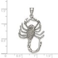 thumbnail image 4 of Diamond2Deal 925 Sterling Silver Antiqued Scorpion Charm Pendant for Men (L- 1.26 inch, W- 0.87 inch), 4 of 6