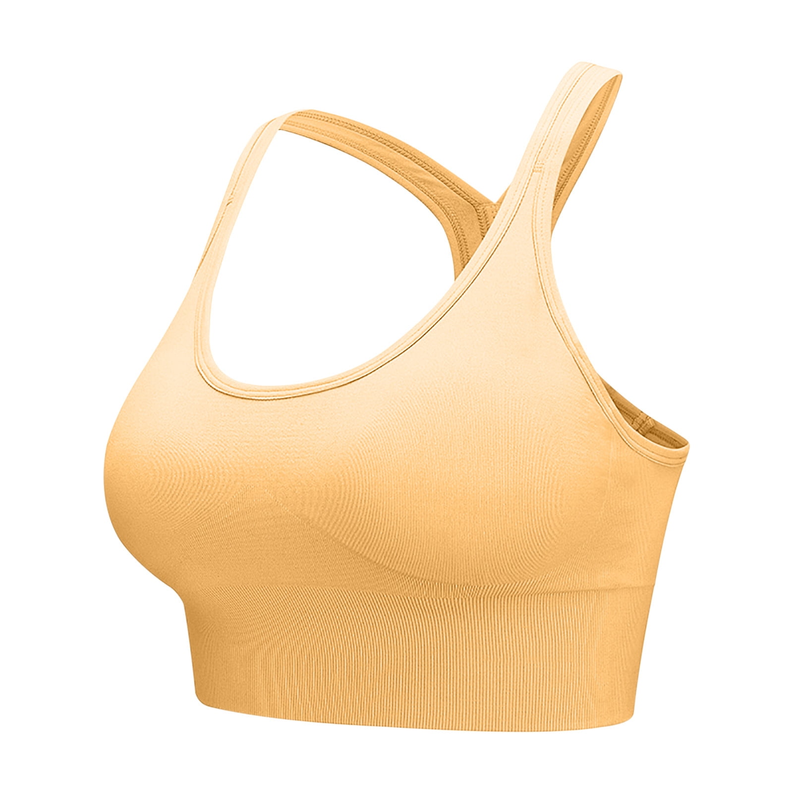 TOTGO Women's Bra T Shirt Bra Push Up Padded Bralette Bra Without Underwire  Seamless Comfortable Soft Sleeping Bra Yellow at  Women's Clothing  store