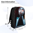 thumbnail image 4 of Goofa The Nightmare Before Christmas Pattern Large Capacity Backpack – Padded Laptop Compartment, Ergonomic Design for School, Work, Travel, and Outdoor Activities, 4 of 8
